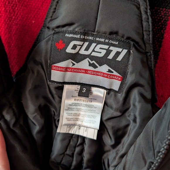 🖤 Gusti Black Kids Snow Pants - Picture 3 of 3